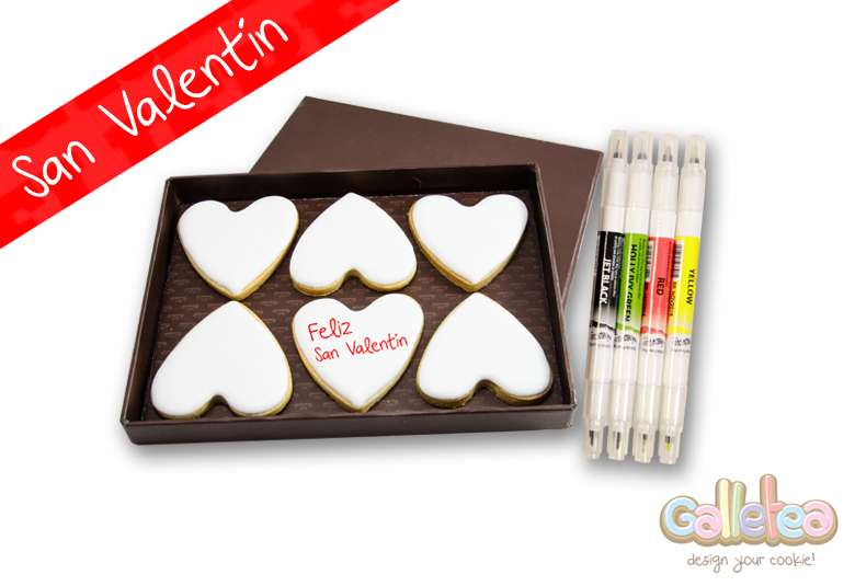 ¿Aún no tienes regalo para San Valentín? ¿Qué tal un pack de galletas para esa persona tan especial?