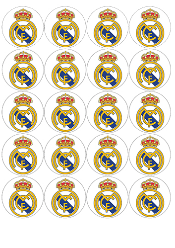 Obleas decoradas para galletas Real Madrid | Galletea