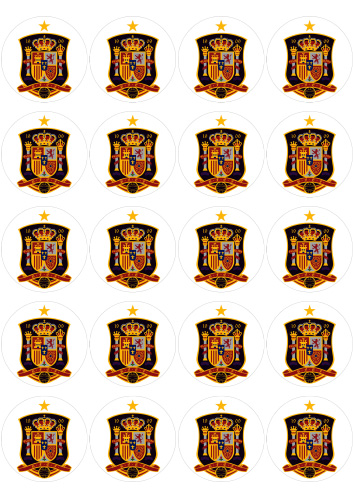 Obleas decoradas para galletas Selección Española | Galletea
