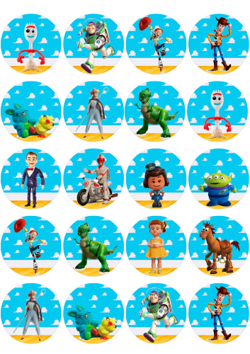 Obleas decoradas para galletas Toy Story | Galletea
