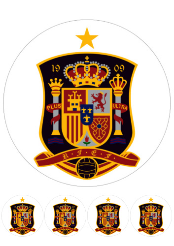 Oblea decorada para tarta Selección Española | Galletea