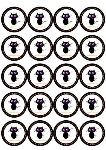 Obleas decoradas para galletas Gato | Galletea